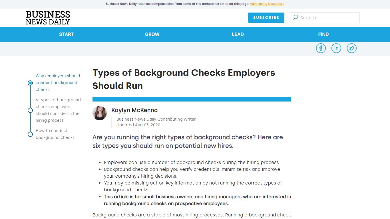 6 Types of Background Checks Employers Need to Run